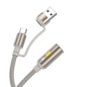 Kabel USB A / USB C do zapalniczka samochodowa Hoco 0,3 m UA38B złoty