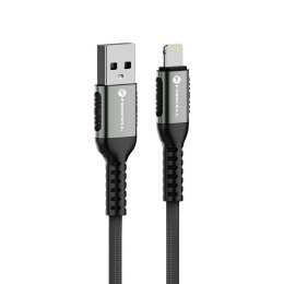 Kabel USB A do Lightning Forcell F-Energy 2,4A 12W Cafule 0,25 m C257 czarny