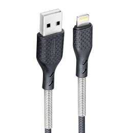 Kabel USB A do Lightning Forcell F-Energy 2,4A 12W Carbon 1 m CB-01A czarny