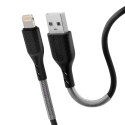 Kabel USB A do Lightning Forcell F-Energy 2,4A 12W Carbon 1 m CB-01A czarny