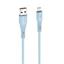 Kabel USB A do Lightning Forcell F-Energy 2,4A 12W Silicone 1 m C343 niebieski