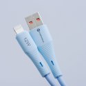 Kabel USB A do Lightning Forcell F-Energy 2,4A 12W Silicone 1 m C343 niebieski