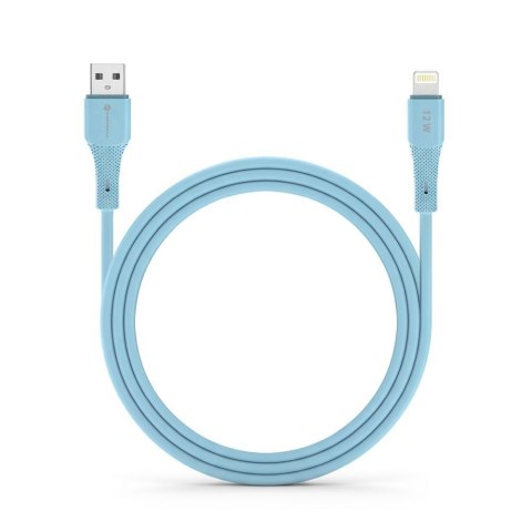 Kabel USB A do Lightning Forcell F-Energy 2,4A 12W Silicone 1 m C343 niebieski