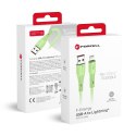 Kabel USB A do Lightning Forcell F-Energy 2,4A 12W Silicone 1 m C343 zielony