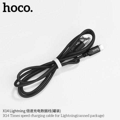 Kabel USB A do Lightning Hoco 1 m X14 czarny