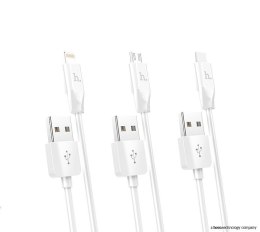 Kabel USB A do Lightning Hoco 2,1A 1 m X1 biały