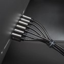 Kabel USB A do USB C Forcell F-Energy QC4.0 3A 66W Metal 2 m C234 srebrny
