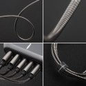 Kabel USB A do USB C Forcell F-Energy QC4.0 3A 66W Metal 2 m C234 srebrny