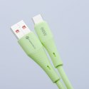 Kabel USB A do USB C Forcell F-Energy QC4.0 3A 66W Silicone 1 m C342 zielony