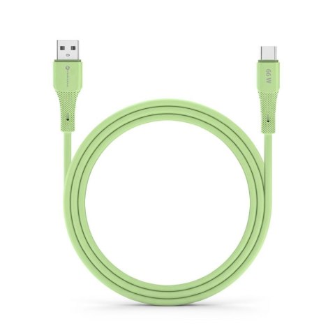 Kabel USB A do USB C Forcell F-Energy QC4.0 3A 66W Silicone 1 m C342 zielony