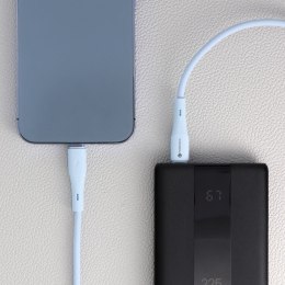 Kabel USB C do Lightning Forcell F-Energy PD 3A 27W Silicone 1 m C346 niebieski