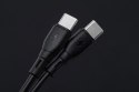 Kabel USB C do USB C Blue Star 3A 60W ECO 1 m PJ73-13-3 czarny