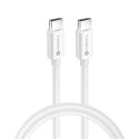 Kabel USB C do USB C Forcell F-Energy QC4.0 PD 3A 60W 0,25 m C338 biały