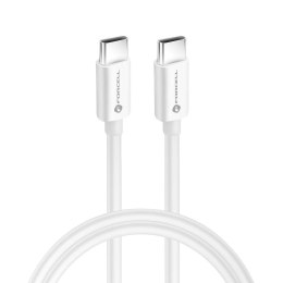 Kabel USB C do USB C Forcell F-Energy QC4.0 PD 3A 60W 1,5 m C338 biały