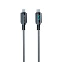 Kabel USB C do USB C Forcell F-Energy QC4.0 PD 3A 60W Digital 1,2 m C274 czarny