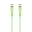 Kabel USB C do USB C Forcell F-Energy QC4.0 PD 3A 60W Silicone 1 m C344 zielony