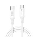 Kabel USB C do USB C Forcell F-Energy QC4.0 PD 5A 100W Silicone 1 m C347 biały
