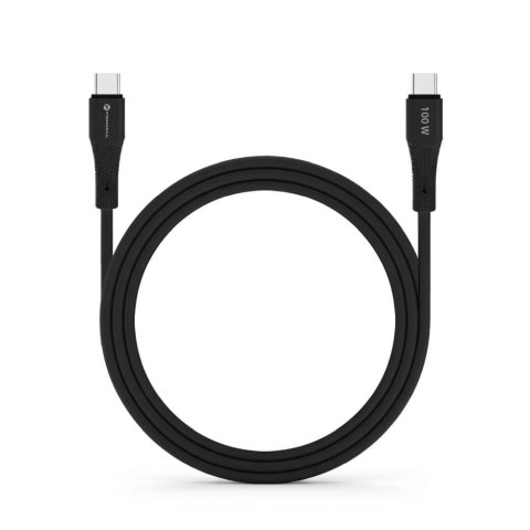 Kabel USB C do USB C Forcell F-Energy QC4.0 PD 5A 100W Silicone 1 m C347 czarny
