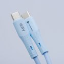 Kabel USB C do USB C Forcell F-Energy QC4.0 PD 5A 100W Silicone 1 m C347 niebieski