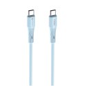 Kabel USB C do USB C Forcell F-Energy QC4.0 PD 5A 100W Silicone 1 m C347 niebieski