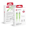 Kabel USB C do USB C Forcell F-Energy QC4.0 PD 5A 100W Silicone 1 m C347 zielony