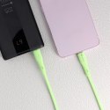 Kabel USB C do USB C Forcell F-Energy QC4.0 PD 5A 100W Silicone 1 m C347 zielony