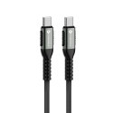 Kabel USB C do USB C Forcell F-Energy QC4.0 PD 5A 240W Cafule 1,2 m C263 czarny