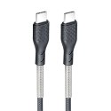 Kabel USB C do USB C Forcell F-Energy QC4.0 PD 5A 66W Carbon 1 m CB-02C czarny