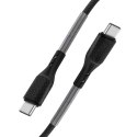 Kabel USB C do USB C Forcell F-Energy QC4.0 PD 5A 66W Carbon 1 m CB-02C czarny