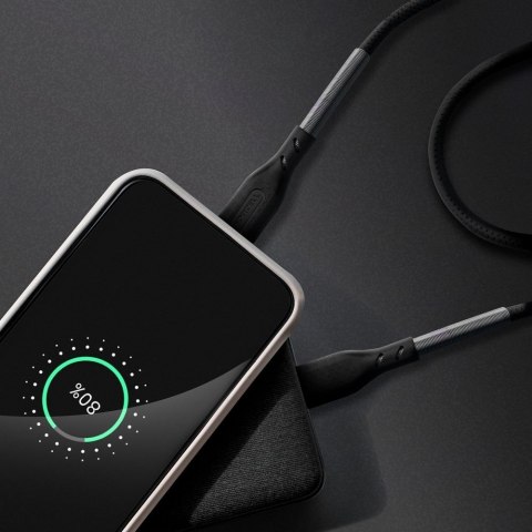 Kabel USB C do USB C Forcell F-Energy QC4.0 PD 5A 66W Carbon 1 m CB-02C czarny