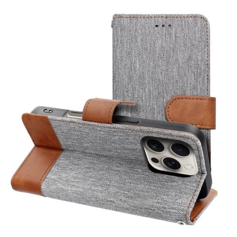 Kabura JEANS Book do IPHONE 17 szary