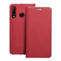 Kabura LUNA Book Carbon do HUAWEI P30 Lite czerwony