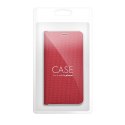 Kabura LUNA Book Carbon do IPHONE 16 Pro czerwony