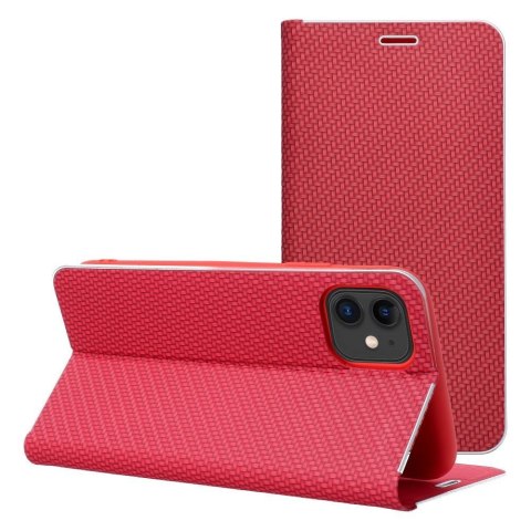 Kabura LUNA Book Carbon do IPHONE 17 Air czerwony