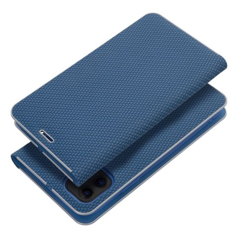Kabura LUNA Book Carbon do IPHONE 17 niebieski
