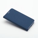 Kabura LUNA Book Carbon do IPHONE 17 niebieski