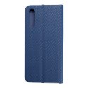 Kabura LUNA Book Carbon do SAMSUNG A50 niebieski