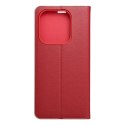 Kabura LUNA Book Gold do XIAOMI Redmi Note 14 4G (GLOBAL - 164,84mm x 78,15mm x 8,16mm) czerwony
