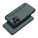 Kabura RAZOR Book do IPHONE 17 ciemnozielony