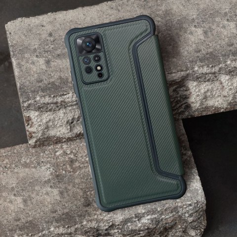 Kabura RAZOR Book do XIAOMI Redmi Note 13 Pro 4G / POCO M6 Pro 4G ciemnozielony
