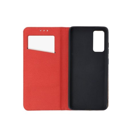 Kabura SMART PRO Book skórzana do IPHONE 17 Pro Max bordowy