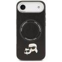 KARL LAGERFELD futerał do IPHONE 17 Air kompatybilny z MagSafe KLHMP17MPSMLRKCK (PU K&C PINS) czarny