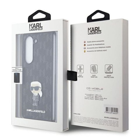 KARL LAGERFELD futerał do SAMSUNG Z Fold 5 KLHCZFD5SAPKINPK (Saffiano Mono IK PIN) czarny