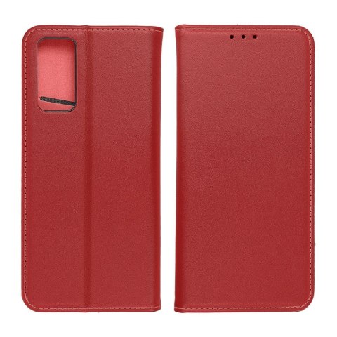Kabura SMART PRO Book skórzana do XIAOMI Redmi 13C / POCO C65 bordowy
