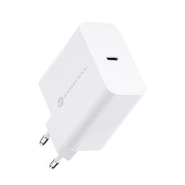Ładowarka sieciowa do telefonu Forcell F-Energy USB C QC4.0 PD 3A 45W TFK-TC-45WPD biała