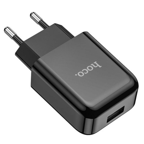 Ładowarka sieciowa do telefonu Hoco USB A 2A 10W + kabel USB A do Lightning N2 czarna
