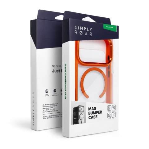 ROAR futerał MAG BUMPER kompatybilny z MagSafe do IPHONE 15 Pro Max pomarańczowy