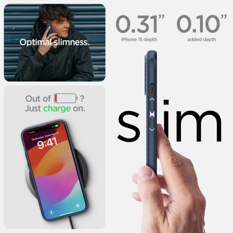 SPIGEN futerał MAG ARMOR kompatybilny z MagSafe do IPHONE 15 Plus matte black