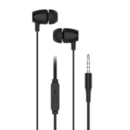 Słuchawki przewodowe douszne Jack 3,5 mm Blue Star PA-E67 1,2 m czarne