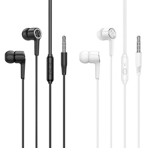 Słuchawki przewodowe douszne Jack 3,5 mm Hoco M104 białe